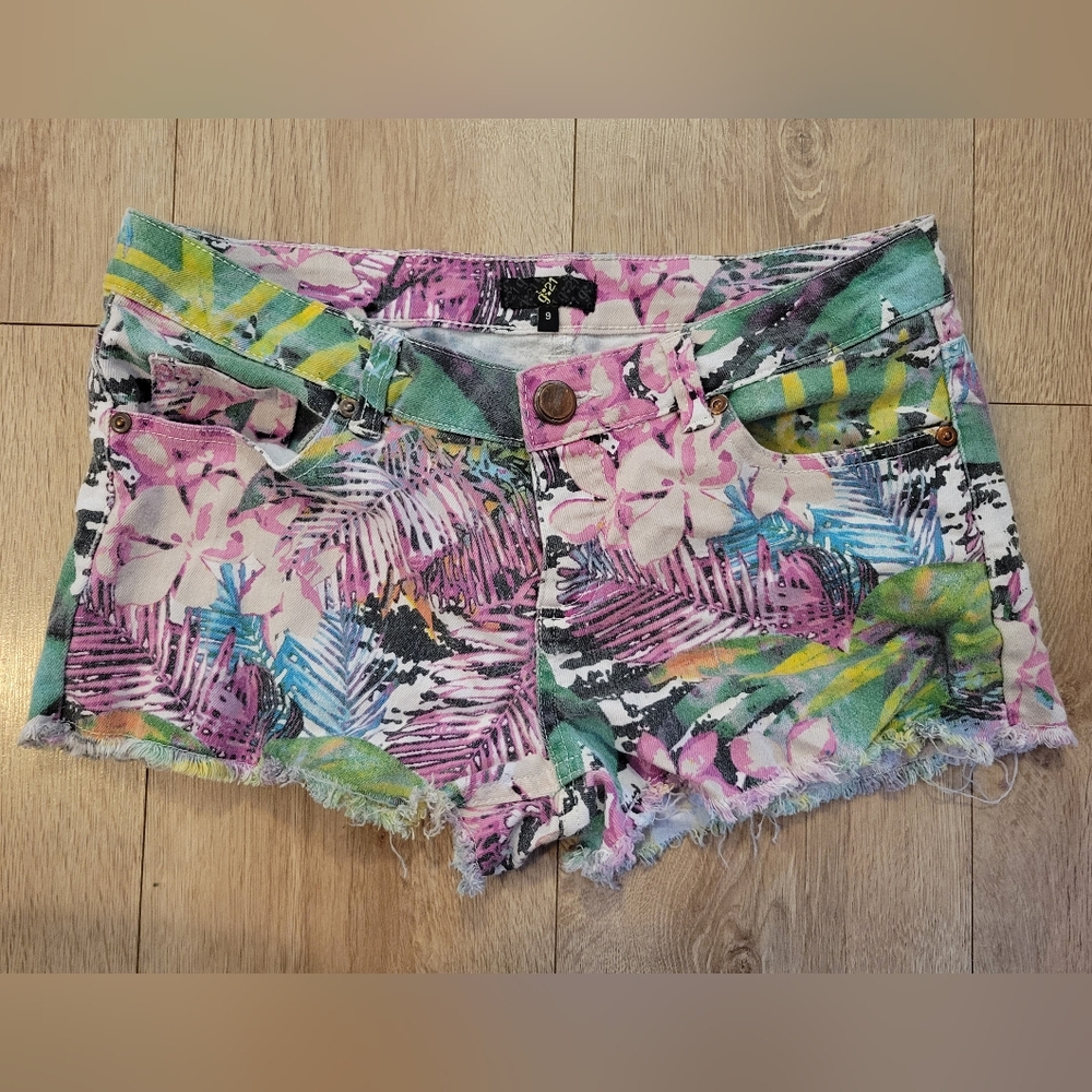 Floral Print Colourful Booty Shorts